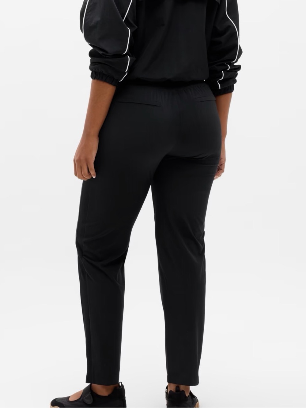 Athleta Women’s Black Brooklyn Mid Rise Ankle Pant Wrinkle Resistant Size 12 - Picture 3 of 9